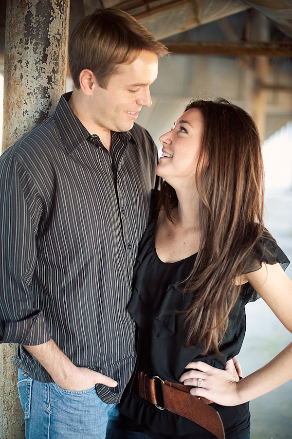 engagement shoot of the happy couple - photo by Houston based wedding photographer Adam Nyholt